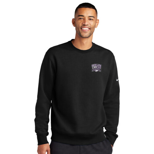 Nike Club Fleece Sleeve Swoosh Crew